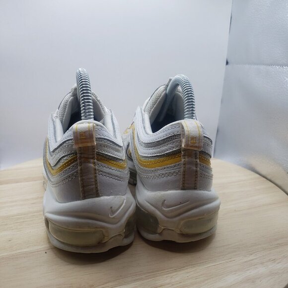 Size 7.5 - Womens Air Max 97 'White University Gold' Nike Shoes Sneakers - Picture 5 of 8